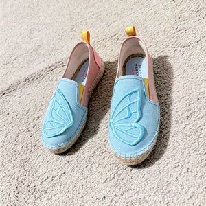 Sophia Webster Pink and Blue Kids Espadrille Flat